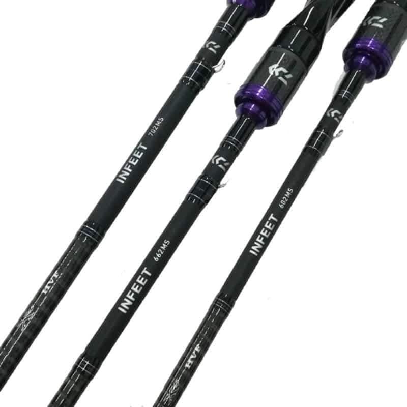 Cần MÁY ĐỨNG / máy ngang /  DAIWA 19 INFEET 702MS / CẦN CÂU LURE / 672MHB ĐỒ CÂU CÁ LÓC