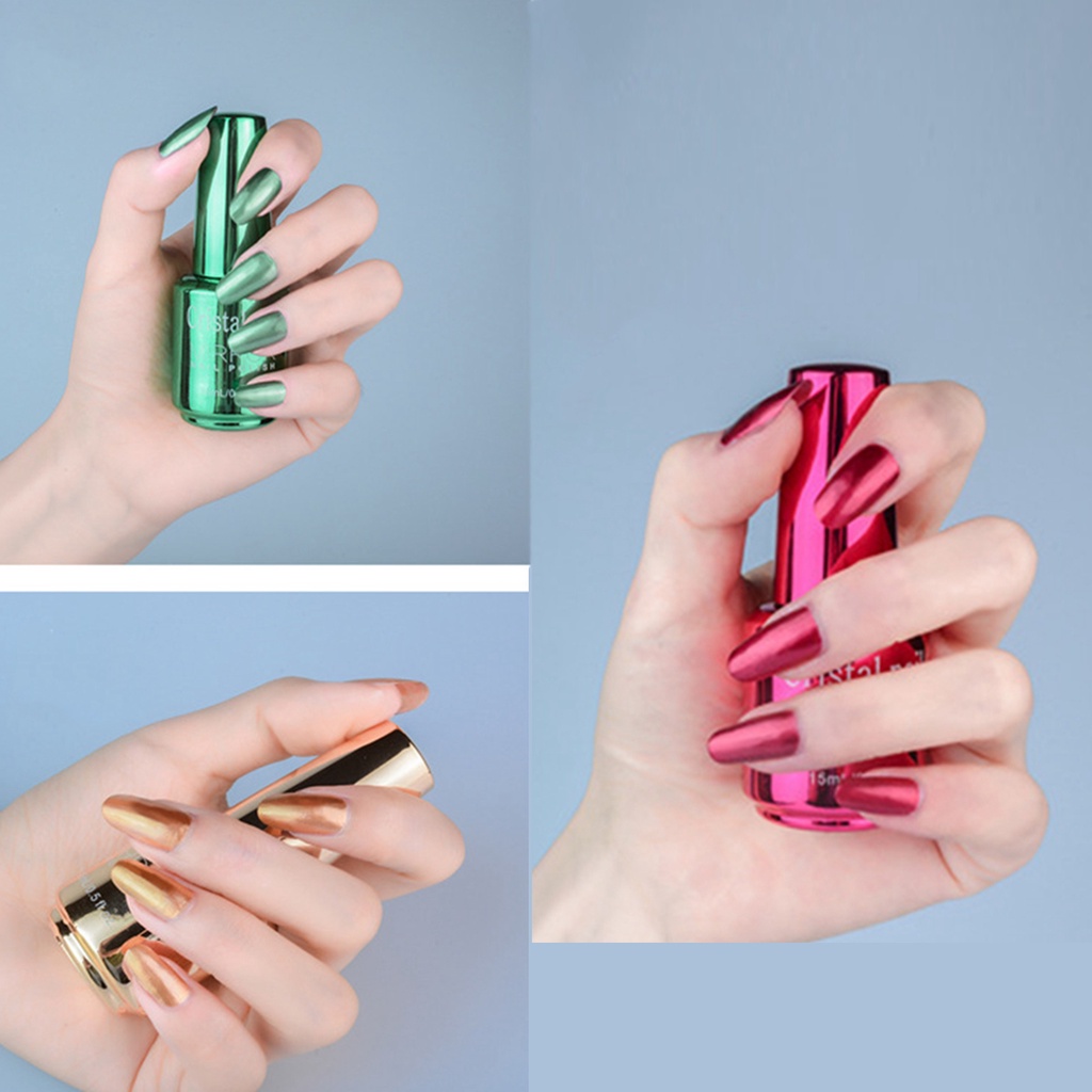 [Hàng mới về] Sơn móng tay hiệu ứng ánh kim nhanh khô 20ml