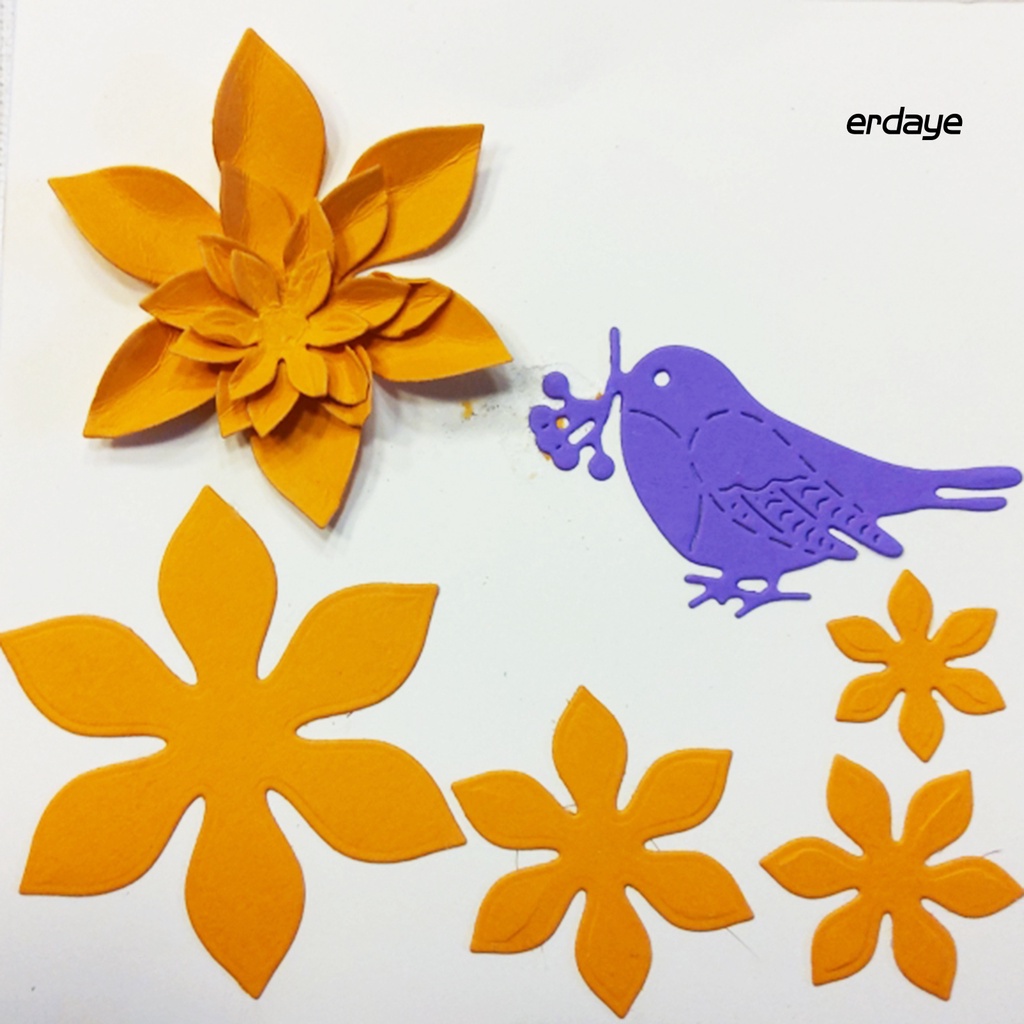 Khuôn cắt giấy làm từ thép carbon tạo hình bông hoa dùng để trang trí sổ lưu niệm