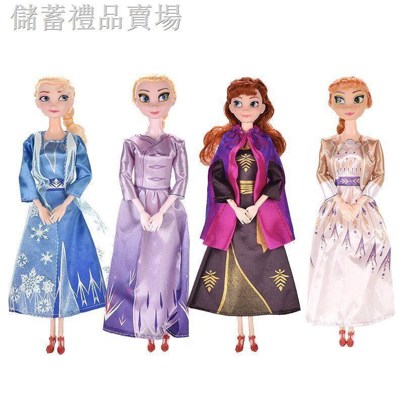 Set 4 Búp Bê Barbie Hình Công Chúa Elsa Và Anna Trong Phim Frozen 2