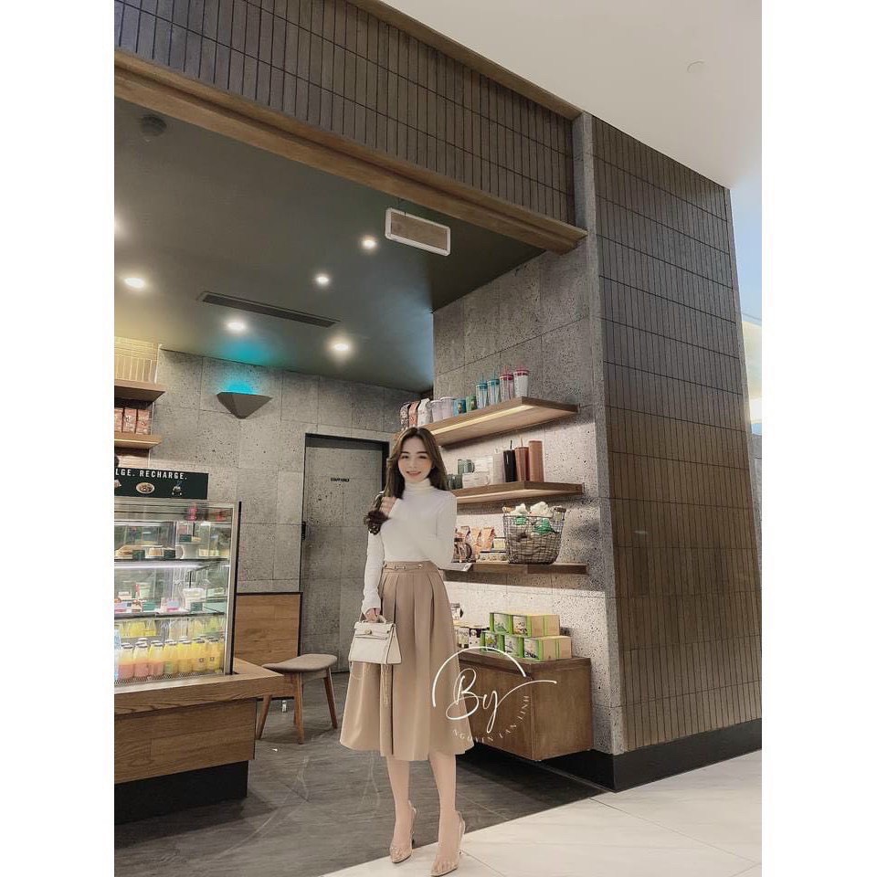 Áo Thun Cổ Lọ Dài Tay Nữ [FREESHIP]  Phông body zip dáng ôm kiểu dáng hàn quốc màu ĐEN | TRẮNG | NÂU | BE Ulzzang