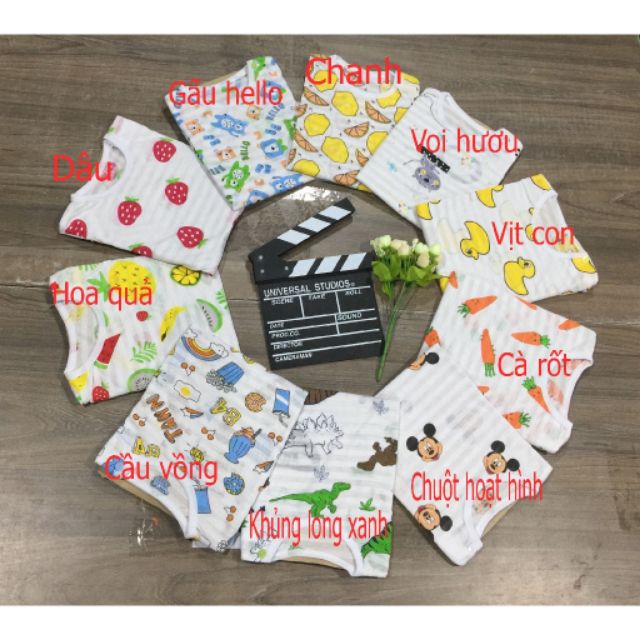 Bộ Cài Vai Sợi Tre cho bé 6-16 kg