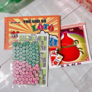 Combo 2 Bài tây 1 lô tô 1 cá ngựa 1 bầu cua
