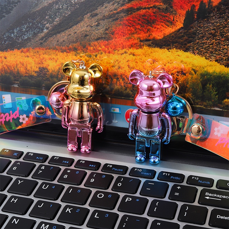 Móc Khóa Hình Gấu Bằng Acrylic Dễ Thương