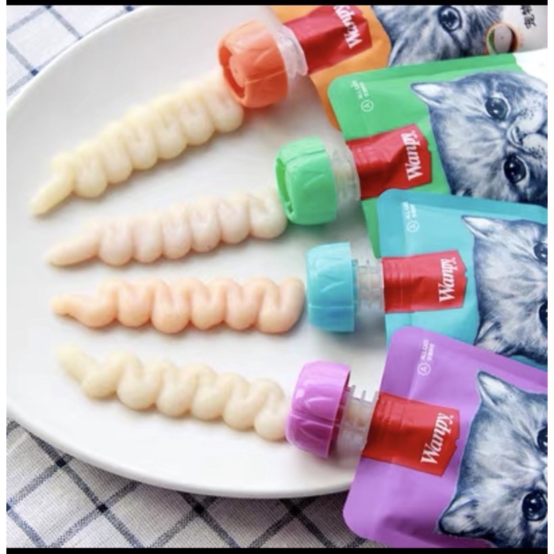 Súp Thưởng/ Pate Wanpy Dinh Dưỡng Cho Mèo Mọi Lứa Tuổi Gói 90g