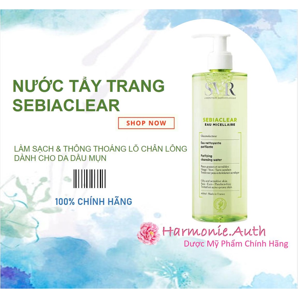 Nước Tẩy Trang SVR Sebiaclear Purifying Cleansing Water 400ml