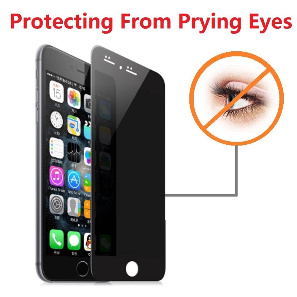Ốp điện thoại kính cường lực bảo vệ chống nhìn trộm dành cho iPhone 7 SE 5 6 6S 7 Plus