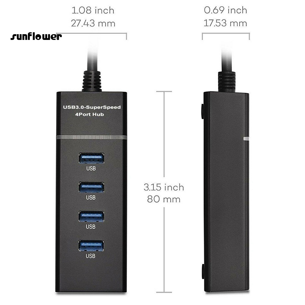Bộ chia 4 cổng usb 3.0 LENOVO cho máy tính xách tay