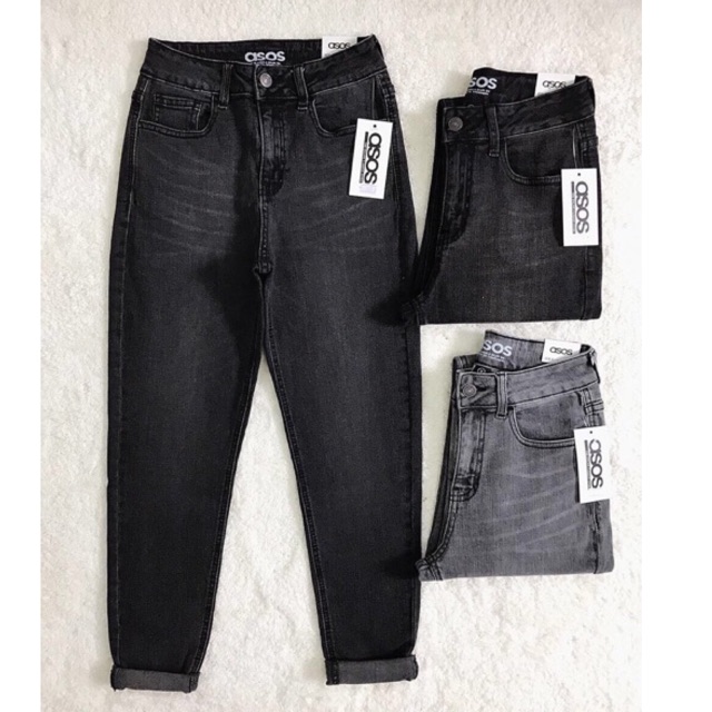 Quần baggy xám muối tiêu