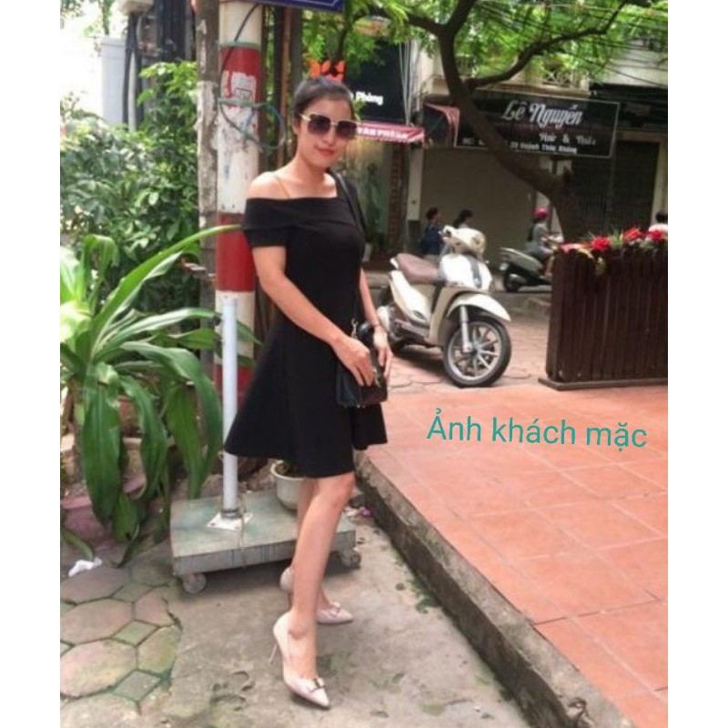 Zerasy - Đầm xòe lệch vai cổ cách điệu | BigBuy360 - bigbuy360.vn