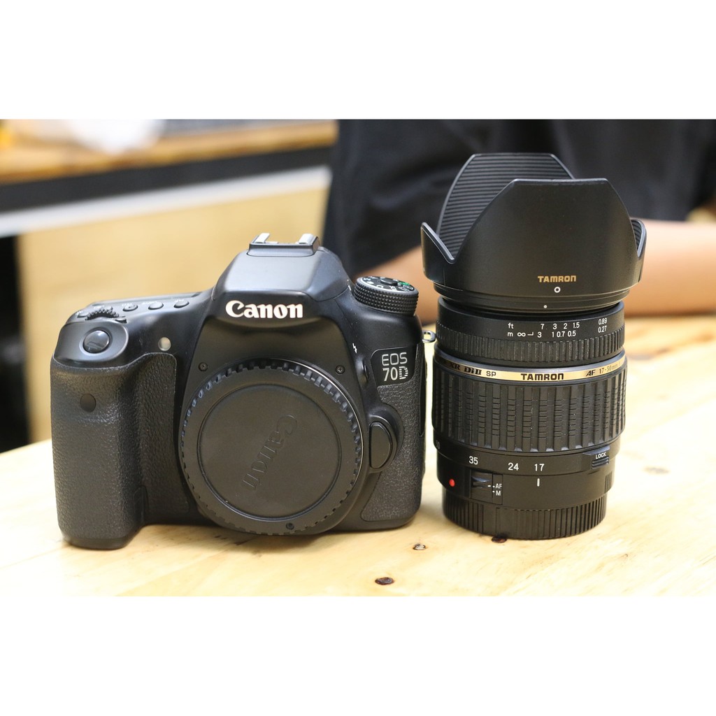 Máy ảnh Canon EOS 70D Body + Lens Tamron SP AF 17-50mm f2.8 XR Di-II VC