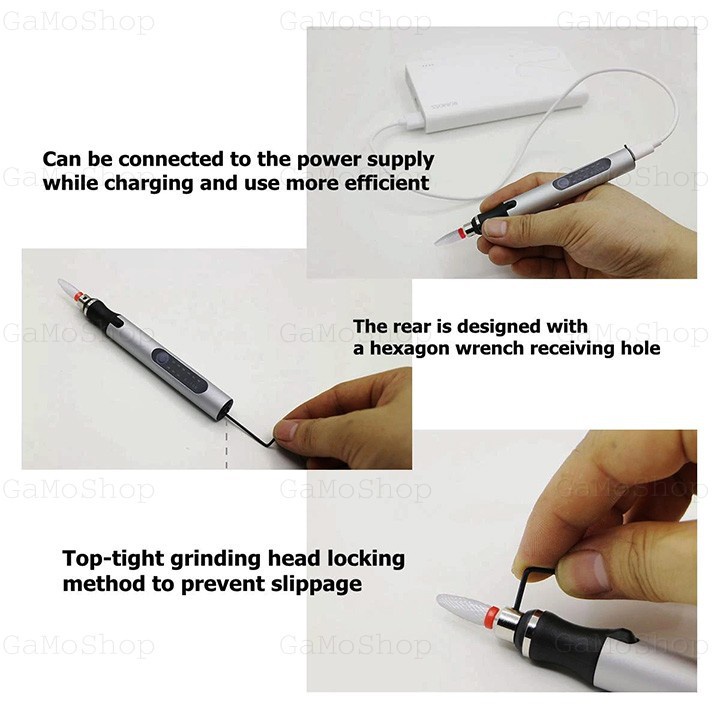 MÁY MÀI KHẮC MINI THÔNG MINH ĐA NĂNG E108 DẠNG BÚT DÙNG PIN SẠC