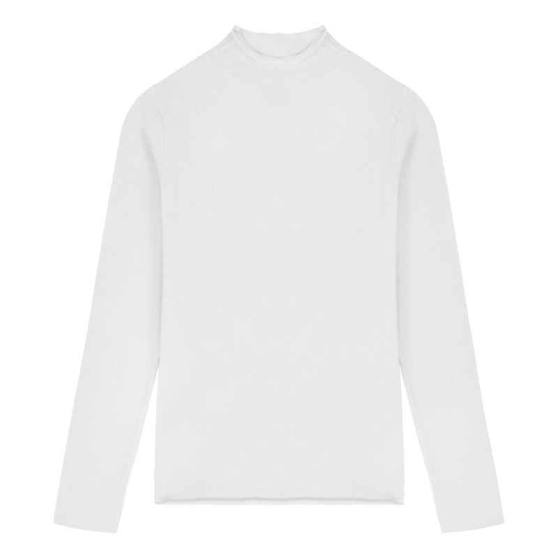 Áo Sweater Dệt Kim IELGY Cổ Cao Tay Dài Dáng Ôm Màu Đen Cơ Bản Thời Trang Mùa Thu Cho Nữ 2021