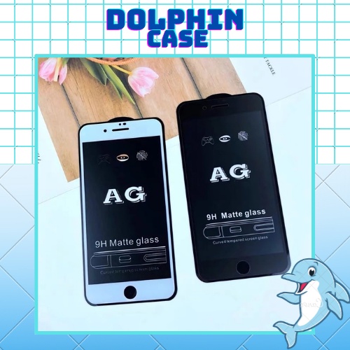 Kính cường lực iphone chống bám vân tay mồ hôi full màn nhám đủ size 6/7/8/X/11/12/13/Plus/Max/Pro/Promax - Dolphin Case