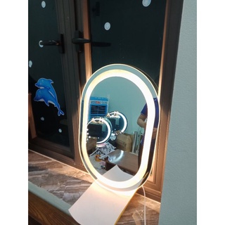 Gương led treo tường hình bầu dục