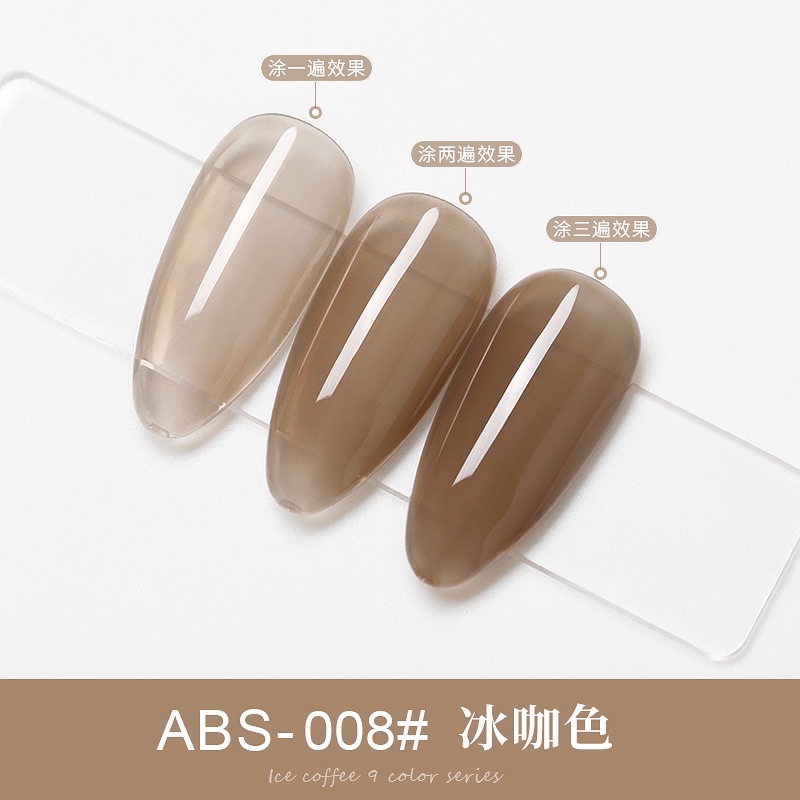 Sơn gel AS THẠCH set 9 chai mã ABS dung tích 15ml