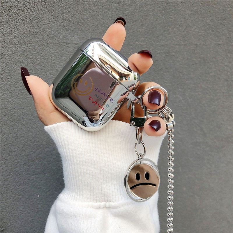 AirPods Pro AirPods 1 AirPods 2 Swivel smileys Electroplated smiley TPU Bluetooth headset case Soft case | BigBuy360 - bigbuy360.vn