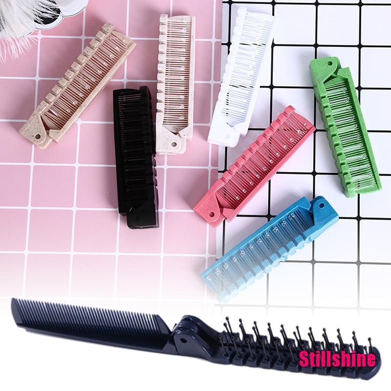 (Hàng Mới Về) Lược Chải Tóc Mát Xa Da Đầu Chống Tĩnh Điện Có Thể Gấp