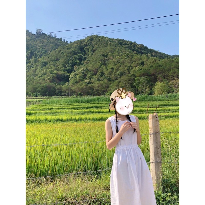 Đầm trắng dài -DAM009