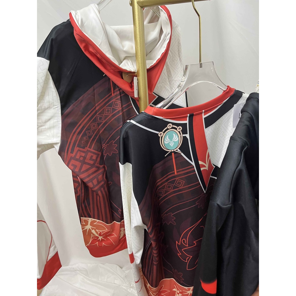 Áo hoodie phong cách nhân vật game Genshin Impact Kaedehara Kazuha thời trang cho nam