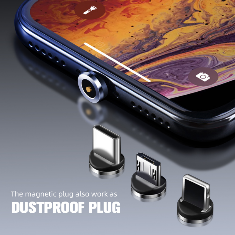 Dây Cáp Sạc Nhanh FONKEN 2.4 A Đầu USB Micro USB Type C Nam Châm Cho ip