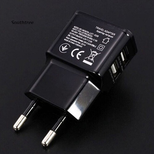 Thiết bị sạc pin 2 cổng 5V 2A kết nối usb dành cho thiết bị điện tử