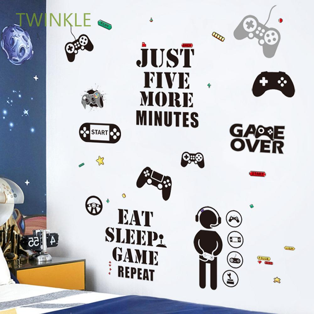 Sticker Dán Tường Họa Tiết Máy Chơi Game Bắt Mắt Sành Điệu