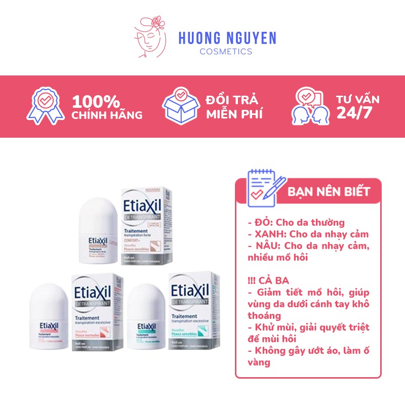 Lăn Khử Mùi Hôi Nách Etiaxil Traitement 15ml