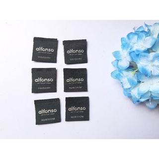 Set 10 miếng nhãn mác vải màu đen