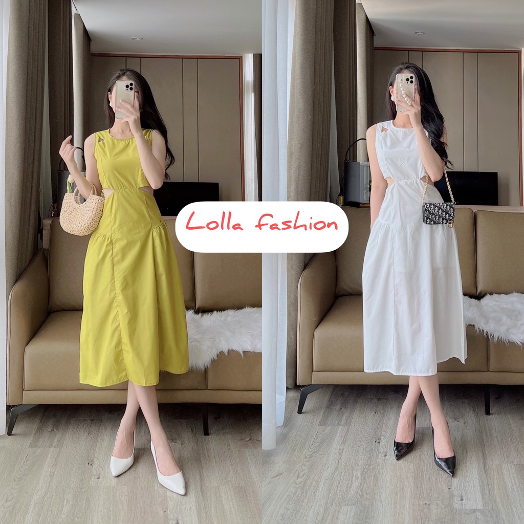 : 🍀VÁY CUT OUT XOÈ BÊN HAI MẦU LOLLA FASHION