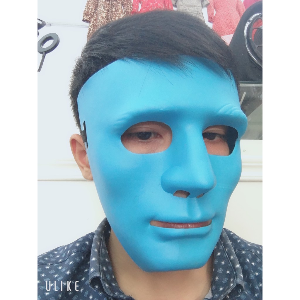 Mặt Nạ Hóa Trang Jabbawockeez MÀU XANH DƯƠNG Mặt Nạ Cosplay đẹp hacker