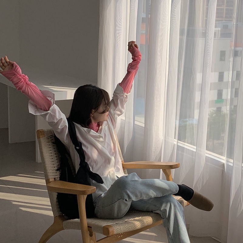 2023 summer new high-neck net gauze base shirt sun protection clothes thin long sleeve full with inner shirt women's net gauze top