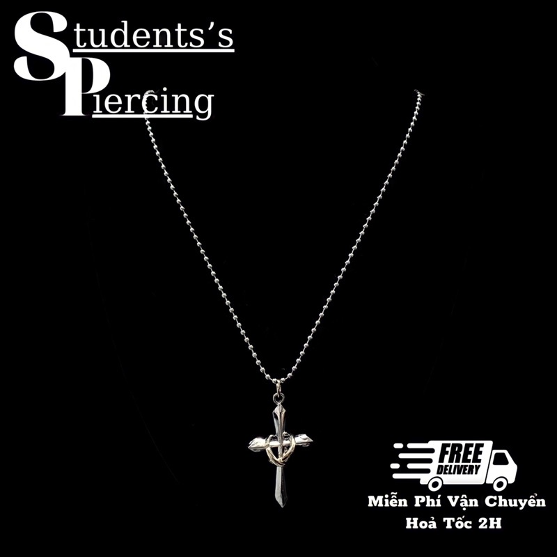 [NOW SHIP] Vòng Cổ Chữ Thập Unisex Cá Tính