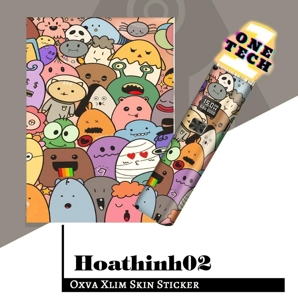 Miếng dán Skin Hoạt hình kim tuyến cho X.lim V2, rill X, SE, Favostix, Feelin, Flexus, Gotex, Ursa Nano, Origin Mini