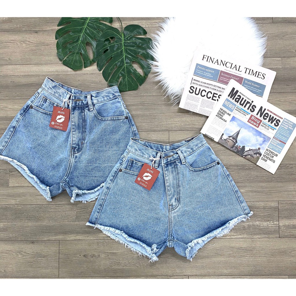 Quần short Jean nữ Nhiều Mẫu size S- 35 Size Đại trơn