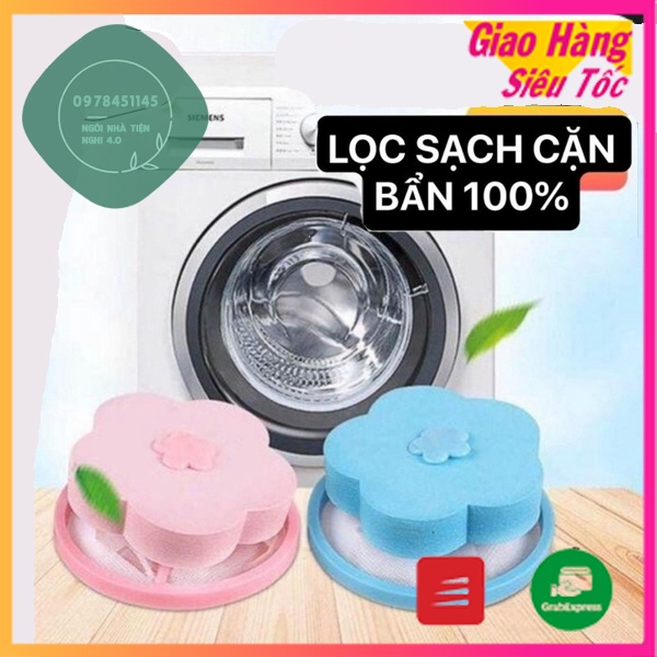 Phao lọc rác và cặn bẩn trong máy giặt hình bông hoa