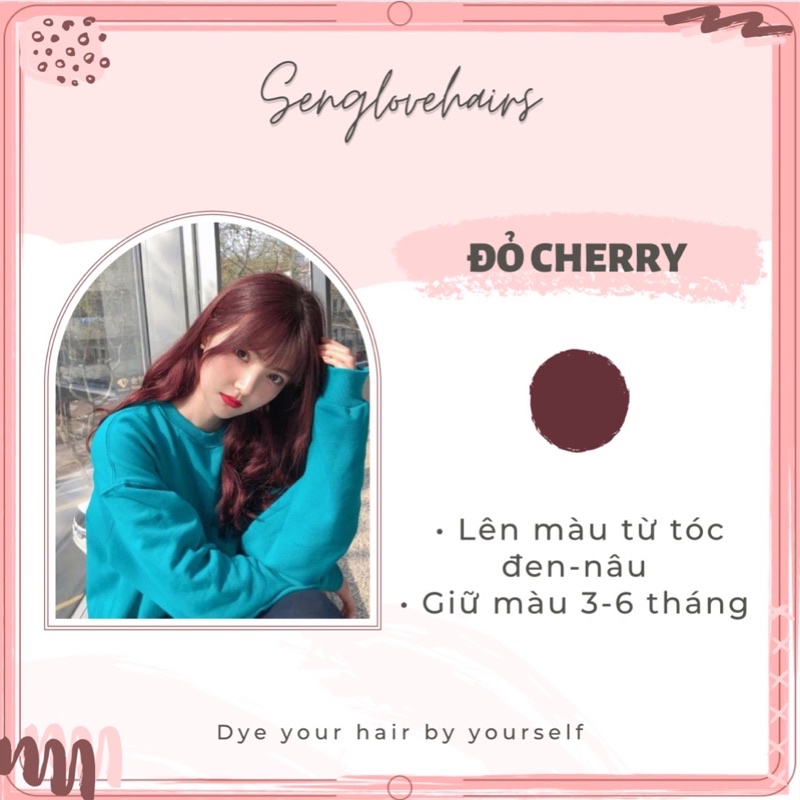Thuốc nhuộm tóc màu ĐỎ CHERRY
