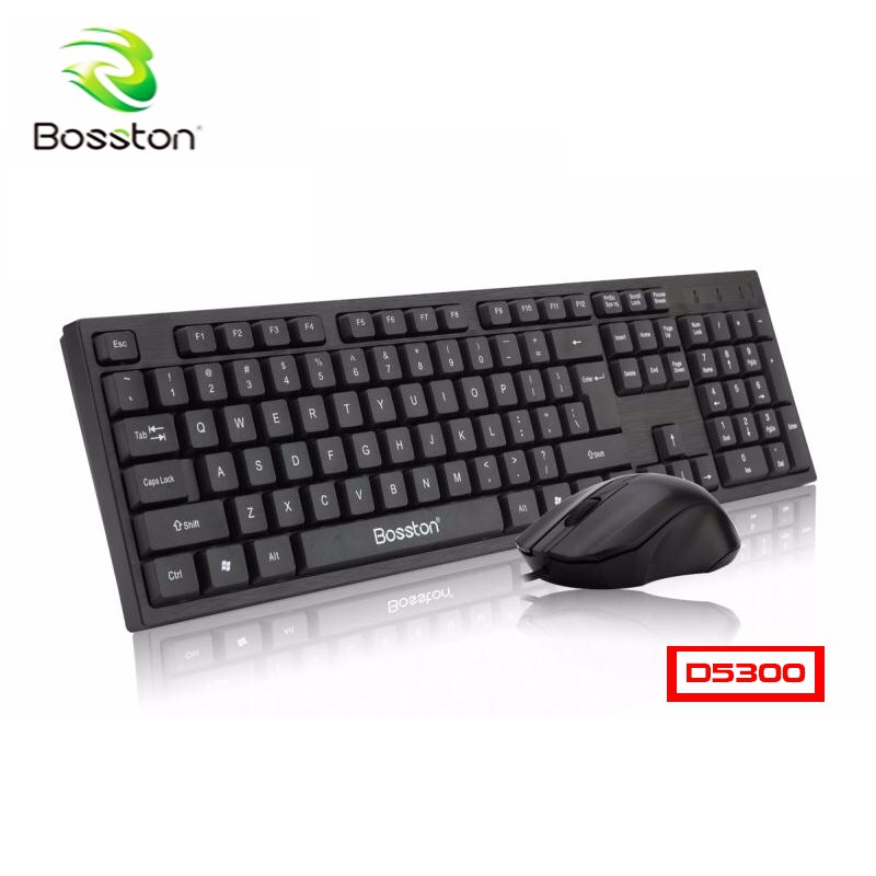 Bộ bàn phím và chuột văn phòng Bosston D5300 có dây | BigBuy360 - bigbuy360.vn