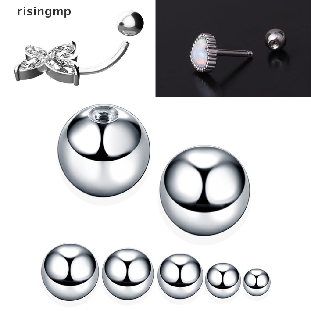 Set 50 bóng tròn thay thế cho khuyên xỏ bằng thép không gỉ