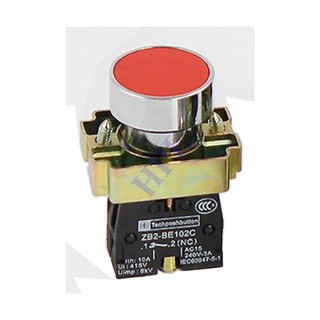 Nút nhấn nhả phi 22 màu đỏ - 2 tiếp điểm