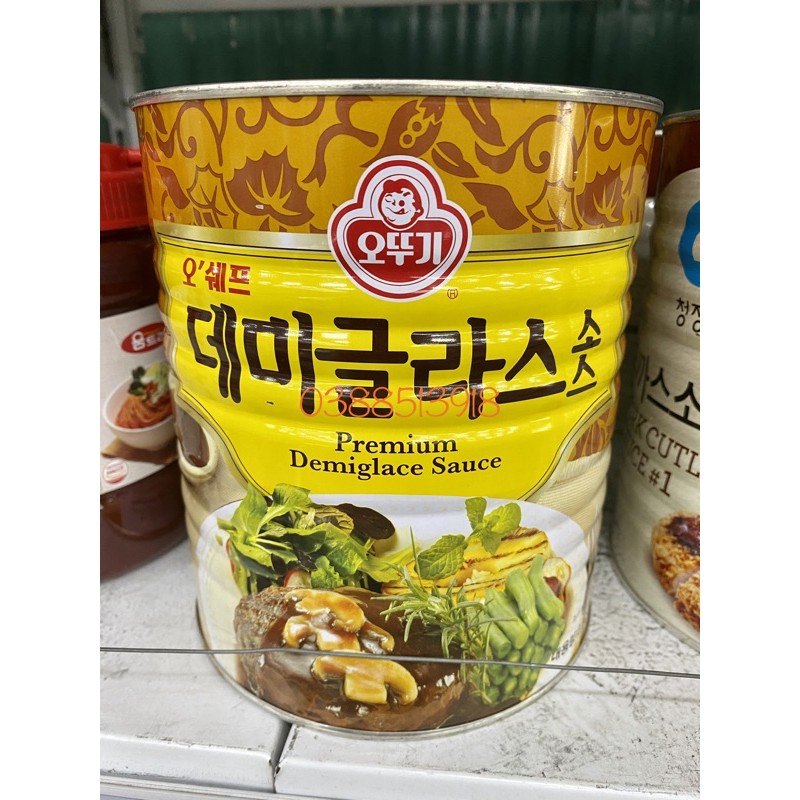 &lt;HOT&gt; Nước xốt thịt nướng premium Demiglace Sauce Hàn Quốc 3kg
