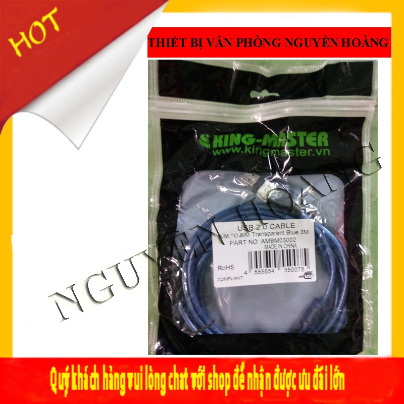 Cable USB nối dài 3m Kingmaster