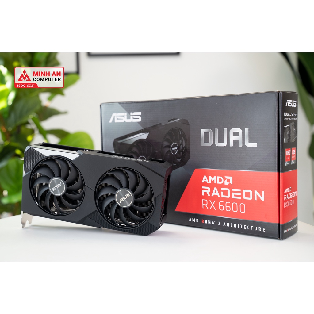 Card màn hình Asus Dual Radeon RX 6600 8GB (DUALRX66008G)