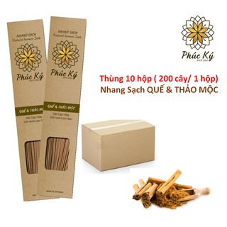GIÁ TỐT THÙNG NHANG SẠCH QUẾ THẢO MỘC NHANG XANH ÍT KHÓI KHÔNG CAY MẮT
