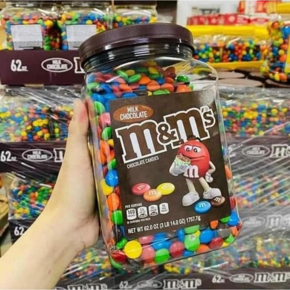 Socola M&amp;M Vị Sữa 1.75KG M&amp;M Milk Chocolate (Chuẩn USA). 8/2022