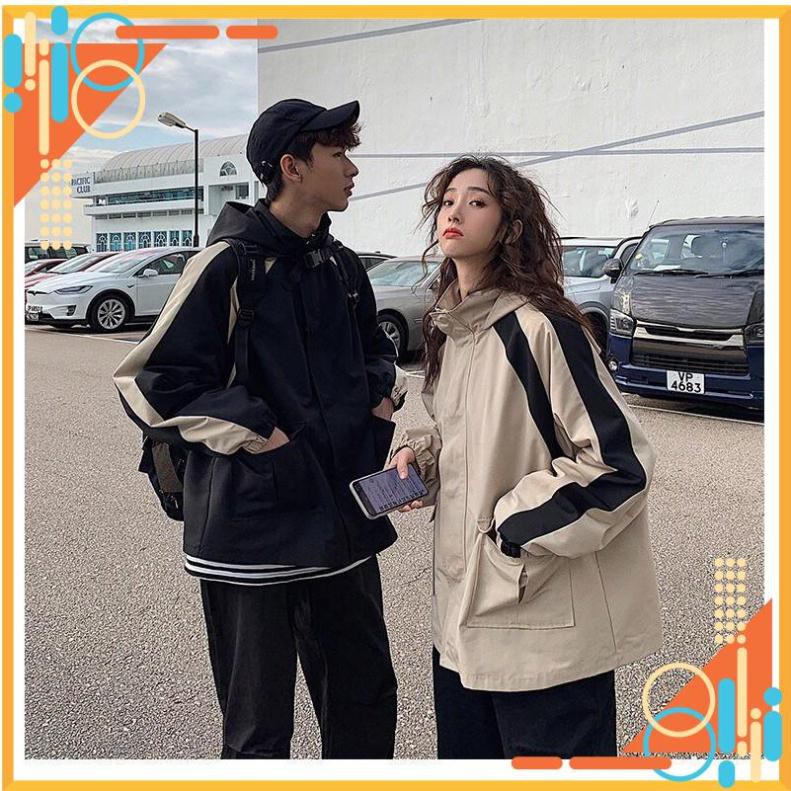 [FREESHIP] ÁO KHOÁC KAKI -ÁO KAKI HỘP 2 SỌC TAY , KHOÁC KAKI FORM RỘNG SÀNH ĐIỆU AX