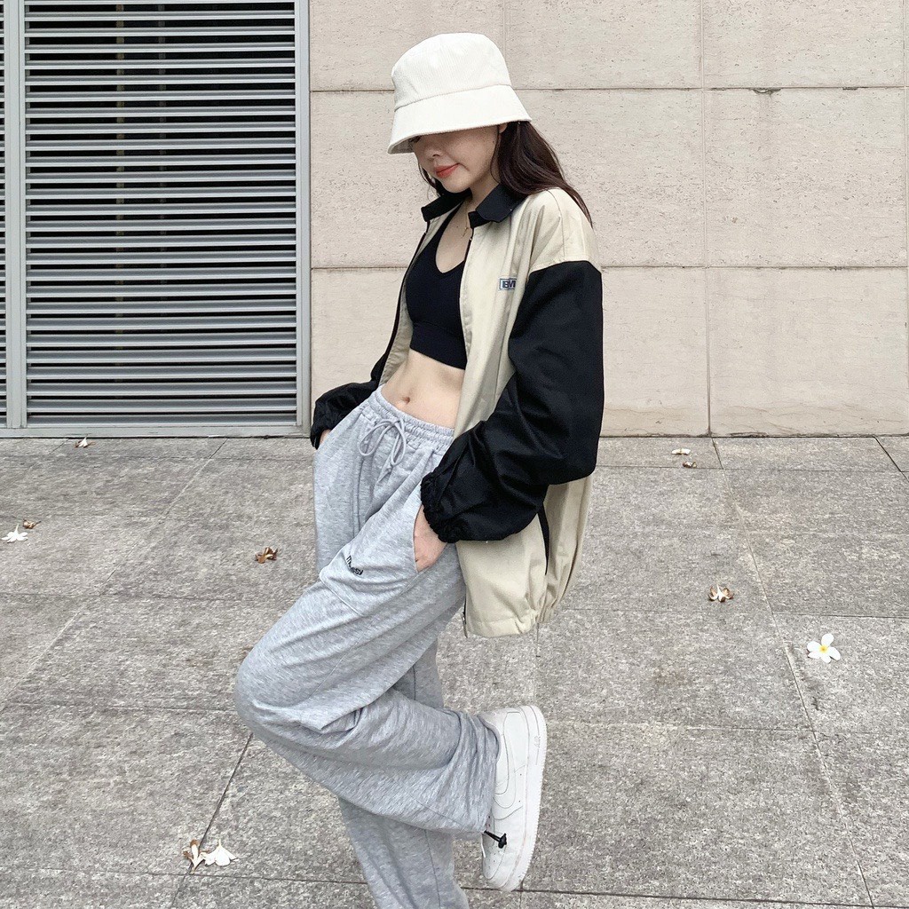 Áo Khoác Gió Nam Nữ  Form Rộng Chữ BMO 2 Lớp Vải Dày Mịn Thoáng Mát Thiết Kế Thời Trang Kiểu Dáng Năng Động