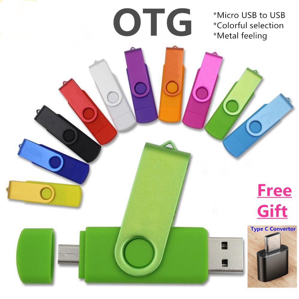 Usb 8 Màu Sắc Otg 2 Trong 1 2.0 16gb 32gb 64gb