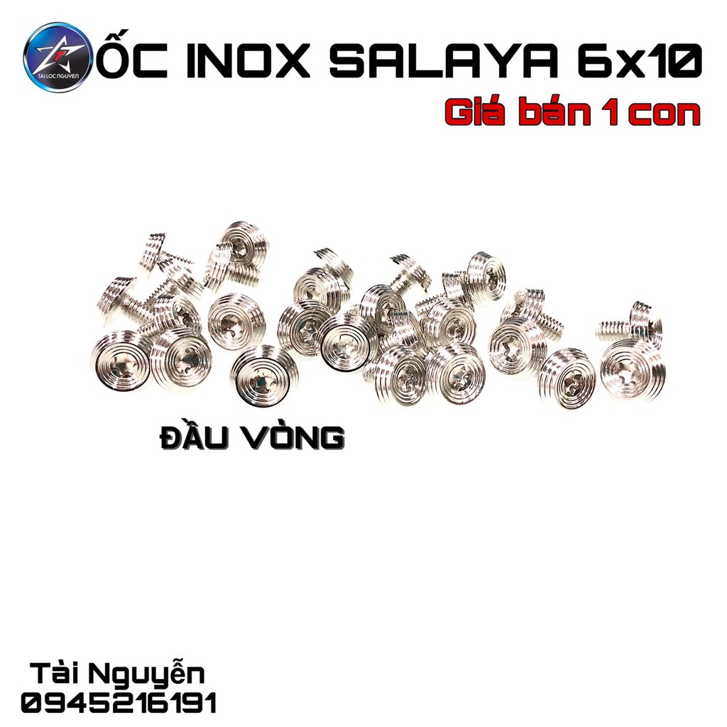 ỐC INOX SALAYA SIZE 6li ĐẦU VÒNG