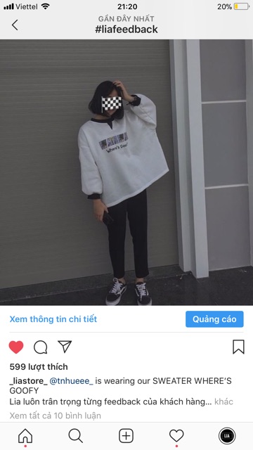 ÁO SWEATER WHERE'S GOOFY? | BigBuy360 - bigbuy360.vn